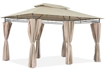 Trädgårdspaviljong Ibiza 3x4m krämfärgad Garden Point