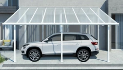 Väggmonterad carport i aluminium  Sierra Palram - Canopia 3 x 5,46 m vit