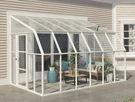 Vinterträdgård Sun Room Palram – Canopia 2,58 x 3,84 m vit