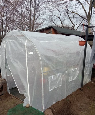 Plastfolie till odlingstunnel 2x3 m Garden Point vit
