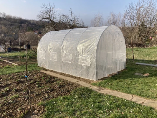 Plasttält metall 2,5x4 m Garden Point vit