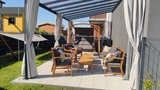 Bali Garden Point trädgårdsgunga i trä grå