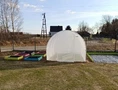 Plasttält metall 2,5x4 m Garden Point vit