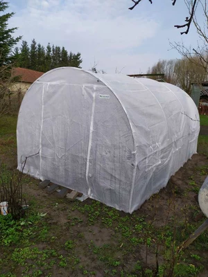 Plasttält metall 2,5x4 m Garden Point vit