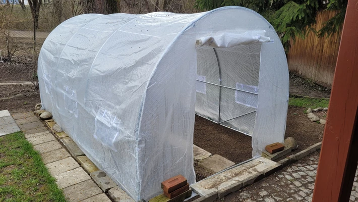 Plasttält metall 2,5x4 m Garden Point vit