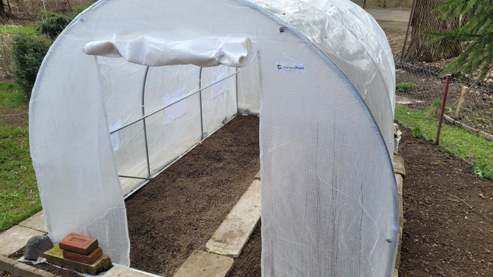 Plasttält metall 2,5x4 m Garden Point vit