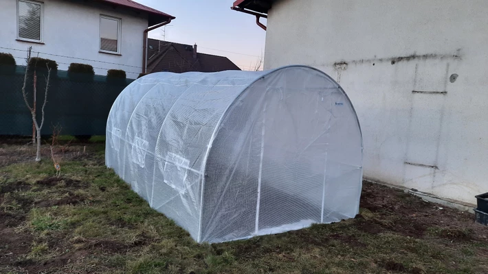 Plasttält metall 2,5x4 m Garden Point vit